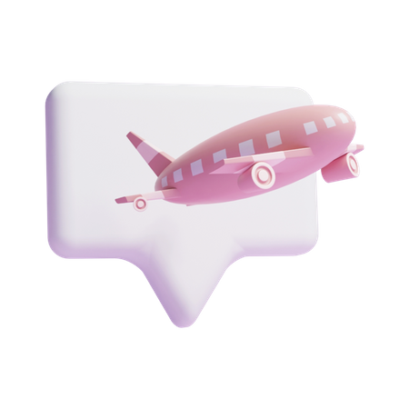 Flight Message  3D Icon