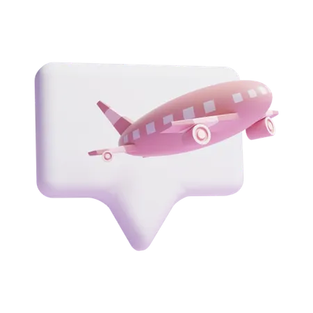 Flight Message  3D Icon