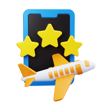 Flight rating  3D Icon