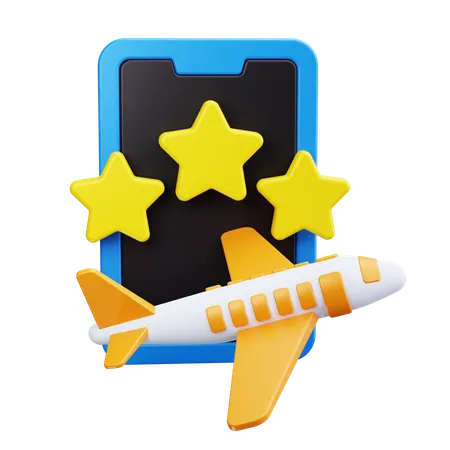 Flight rating  3D Icon