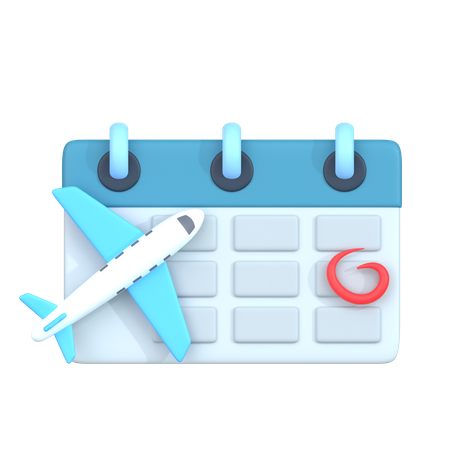 Flight Schedule  3D Icon