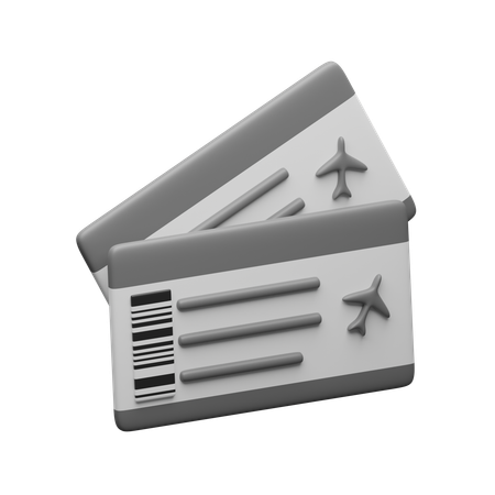 Flight ticket  3D Icon