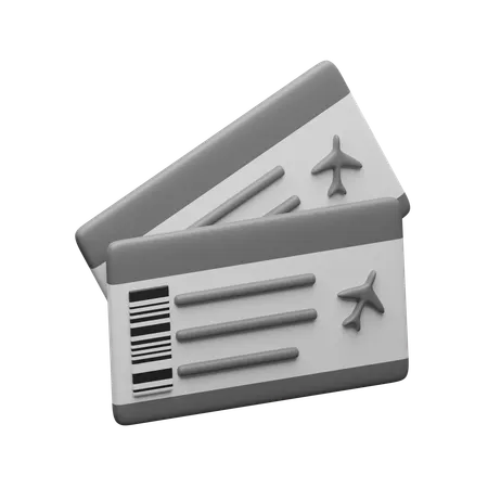 Flight ticket  3D Icon