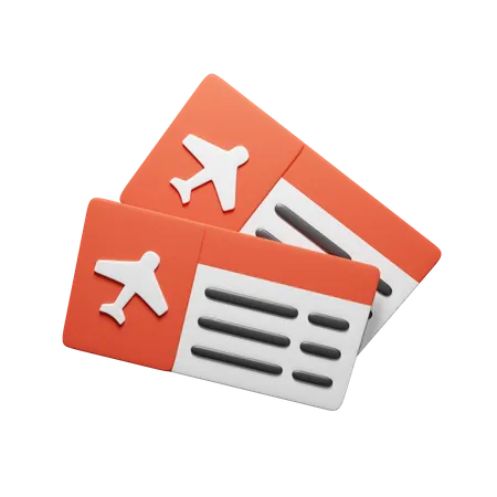Flight Tickets Download This Item Now 3D Icon