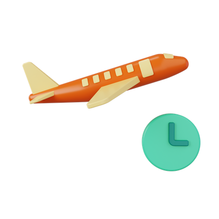 Flight Time  3D Icon