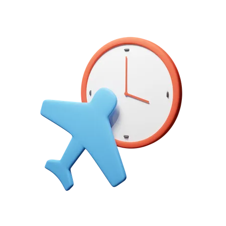 Flight Time  3D Icon