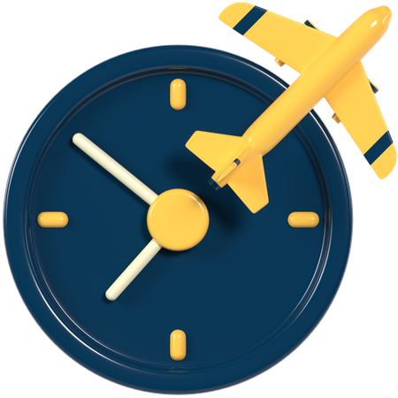 Flight Time  3D Icon