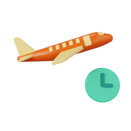 Flight Time  3D Icon