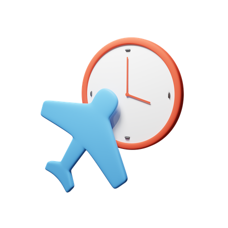 Flight Time  3D Icon