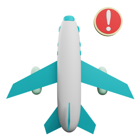 Flight Warning  3D Icon