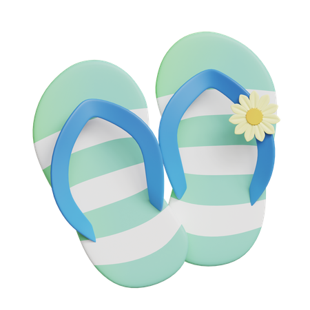 Flip Flops  3D Icon