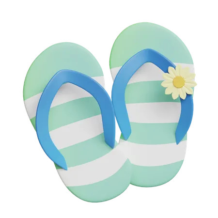 Flip Flops  3D Icon