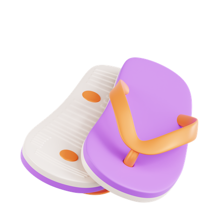 Flip Flops  3D Icon