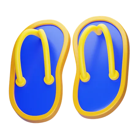 Flip Flops  3D Icon