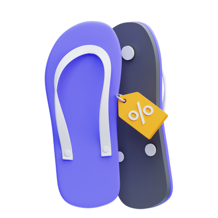 Flip Flops  3D Icon