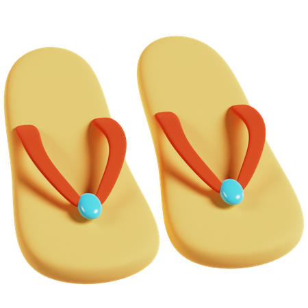 Flip Flops  3D Icon