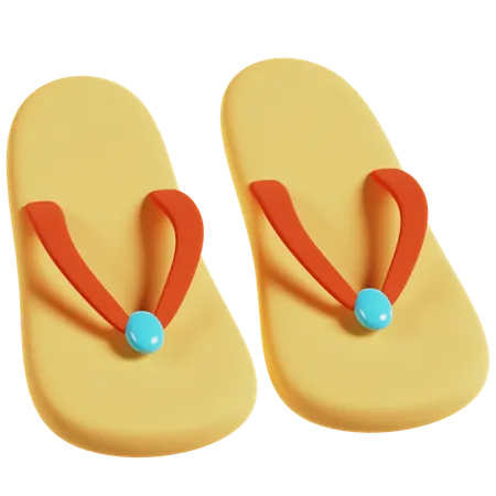 Flip Flops  3D Icon