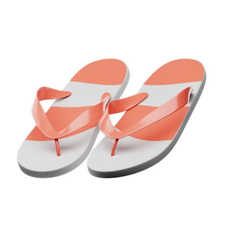 Flip Flops  3D Icon