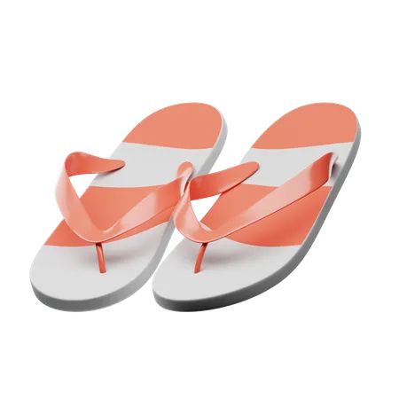 Flip Flops  3D Icon