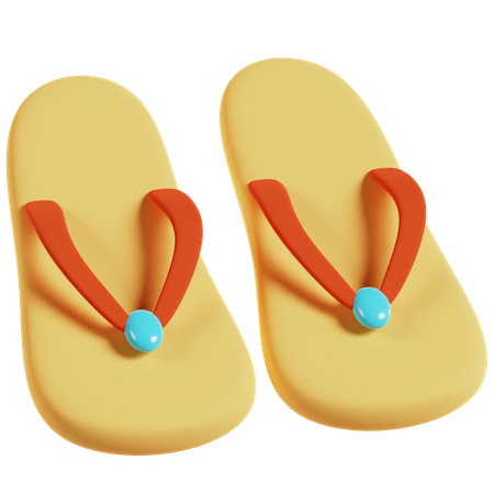 Flip Flops  3D Icon