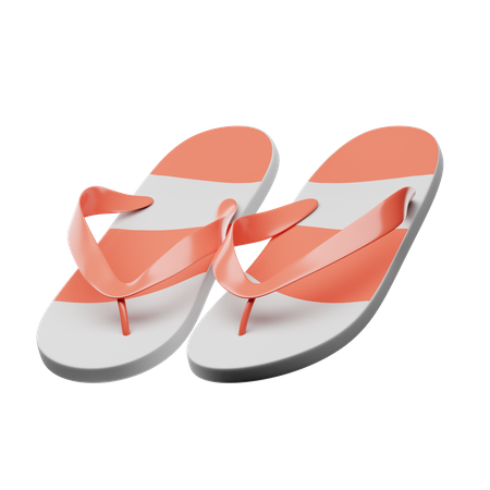 Flip Flops  3D Icon
