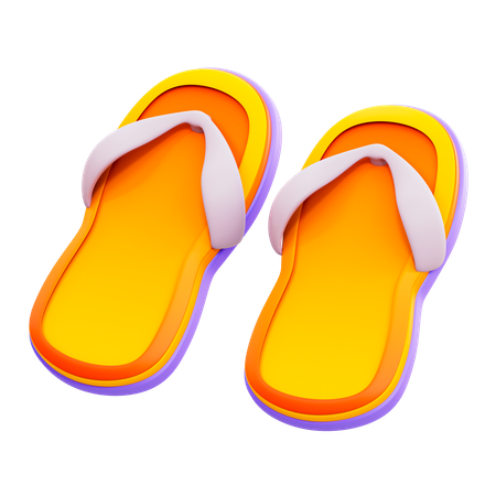 Flip Flops  3D Illustration