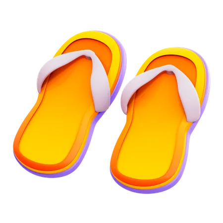 Flip Flops  3D Illustration