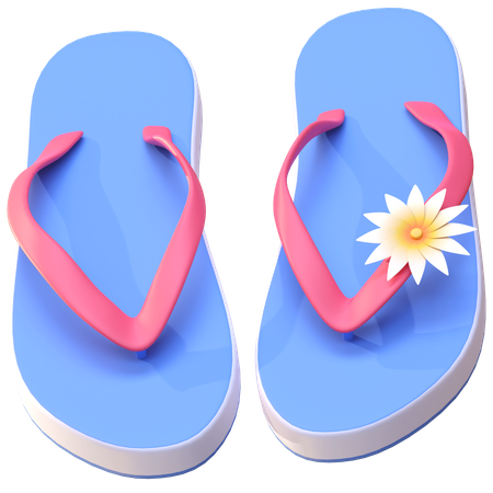 Flip Flops  3D Illustration