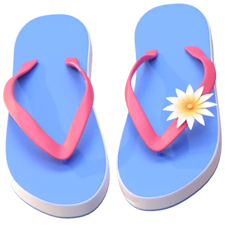 Flip Flops  3D Illustration