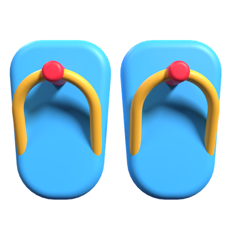 Flip Flops  3D Illustration