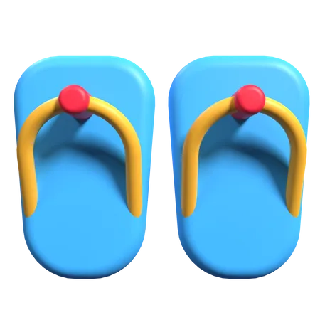 Flip Flops  3D Illustration