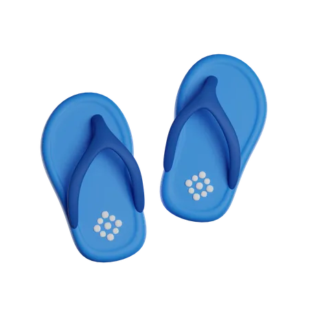 Summer Sandals 3 D Render Icon 3D Icon