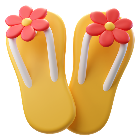 Flip-Flops Blume  3D Icon