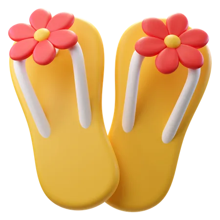 Flip-Flops Blume  3D Icon