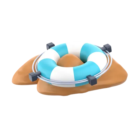 Float Tire 3 D Travel Vacation Icon Pack 3D Icon