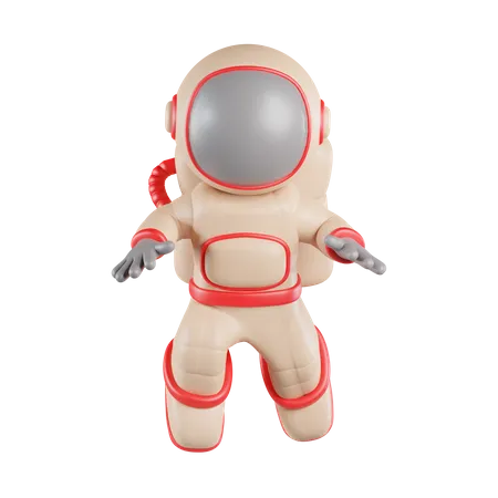 Floating Astronaut  3D Icon