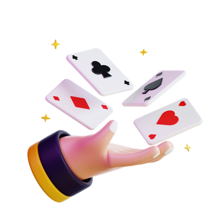 Floating Card  3D Icon