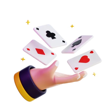 Floating Card  3D Icon