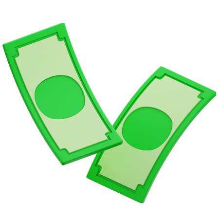 Floating Money  3D Icon