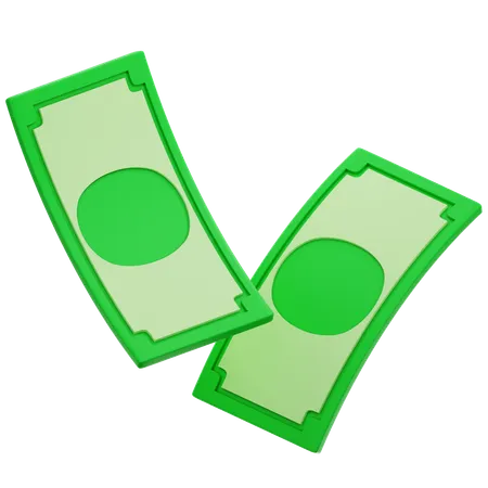 Floating Money  3D Icon