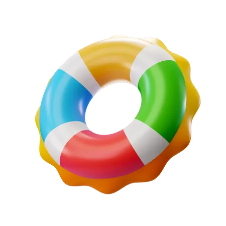 Floating Ring 3D Illustration