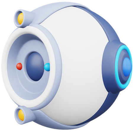 Floating Robot Eye  3D Icon