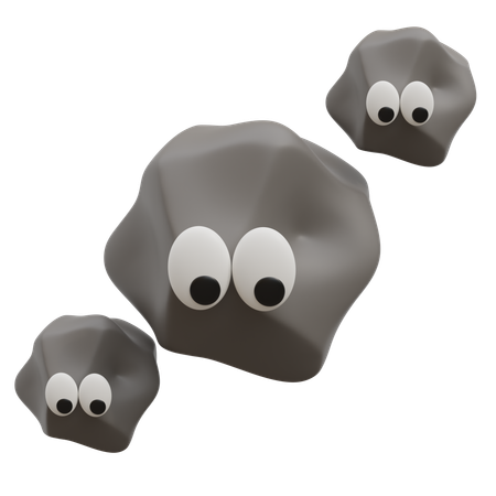 Floating Rocks  3D Icon