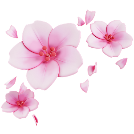 Floating Sakura Petals  3D Icon