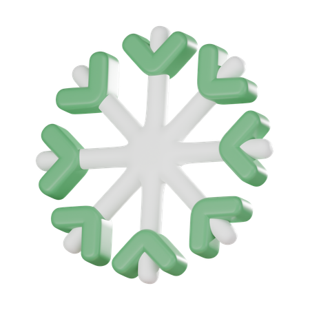 Floco de neve  3D Icon