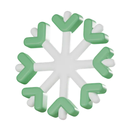 Floco de neve  3D Icon