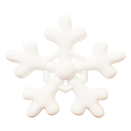 Floco de neve  3D Icon