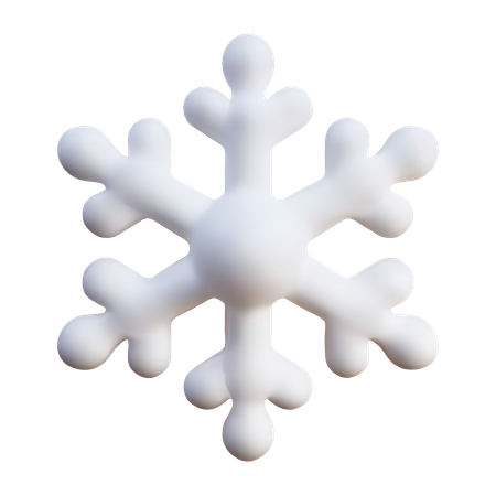 Floco de neve  3D Icon