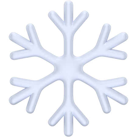 Floco de neve  3D Icon