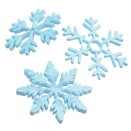 Floco de neve  3D Icon